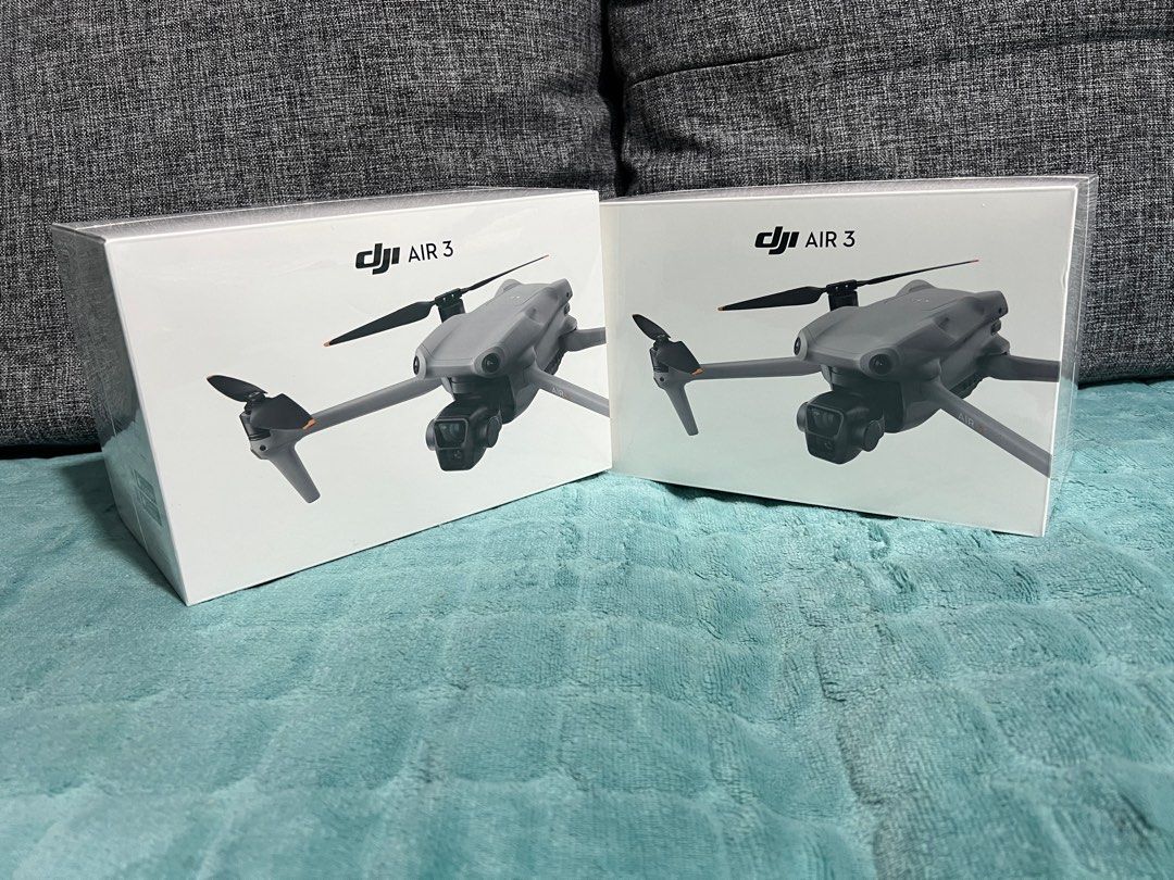 DJI Air 3 Drone (Category: Drones) located in Quezon City. Submitted by amenix (Listing ID 1415411701, Image 3). Description: DJI Air 3 Drone - Brand new, sealed - Grey color scheme.