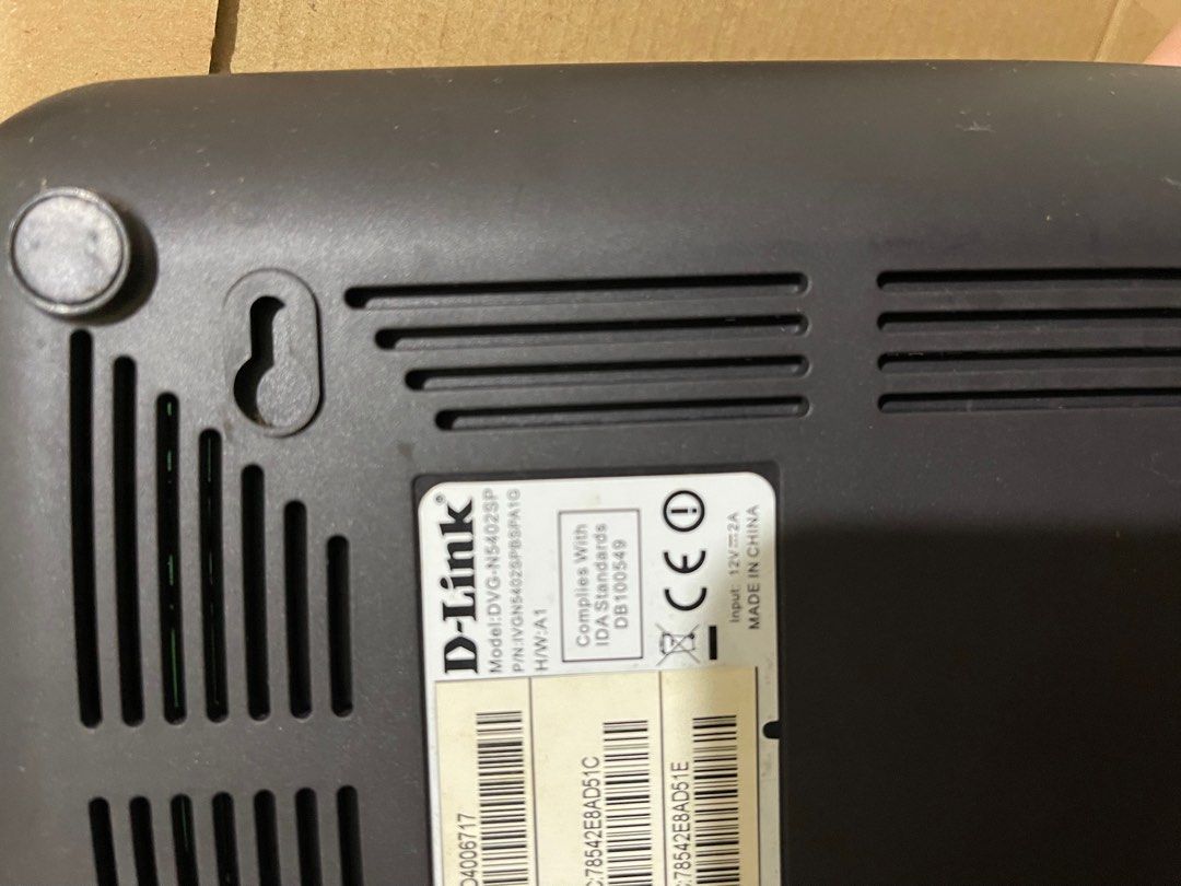 D-Link StarHub Router - Model DVG-N5402SP, Computers & Tech, Parts ...