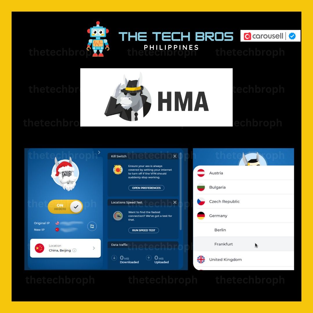 ⭐HMA Pro VPN - Official Code Redemption Gift Cards⭐️[Thetechbroph] (Category: Software) located in Manila. Submitted by thegamebroph (Listing ID 1415299816, Image 2). Description: 🔥 PRODUCT DESCRIPTION🔥 ✅ 100% Authentic Purchased from HMA itself! ✅ 100% No banned as it is Authentic and Original ✅ Activate on Own Account! ✅ Global Activation & Download from HMA Website ✅ Devices: PC, Android, Mac, IOS ✅ Not required to change any info, one-time 