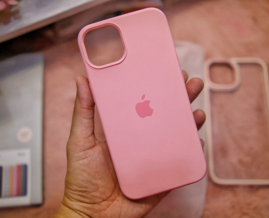 Iphone 13 Pink Cases (Category: Cases & Sleeves) located in Marikina City. Submitted by iamnicolefaller (Listing ID 1415383278, Image 2). Description: Iphone 13 Pink Cases Selling for Php 199 ONLY!! TAKE ALL!! 🩷 Elago Pink Silicone Case (with box & stickers) (SOLD) 🩷 Transparent Pink Case 🩷 Pink Silicone Case Used a few times RFS: I dont use it anymore Shipping via: J&T, Grab, Lala MOP: Bpi, Gcash 📍Marikina City Strictly no meet ups.