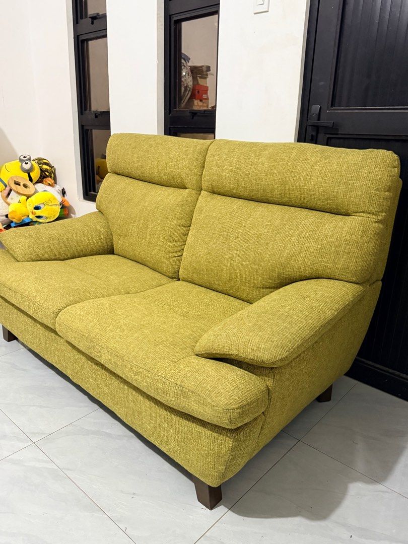 Japan solid wood sofa (Category: Sofas) located in Manila. Submitted by prelovedbyramiah (Listing ID 1415271634, Image 2). Description: Like new in mint condition.