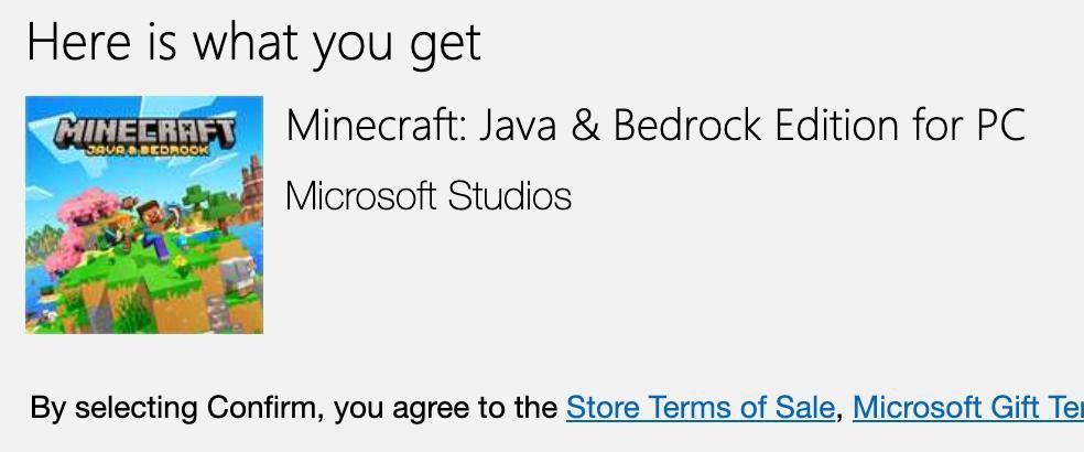 [Key] Minecraft Java & Bedrock Edition Minecraft Code Minecraft Giftcard (Category: Others) located in Singapore. Submitted by pvpee (Listing ID 1135642115, Image 2). Description: Minecraft Java + Bedrock Edition Key for Minecraft Java + Bedrock - $25 (playable for both Windows and Mac) Minecraft Deluxe key $35 Redeem the key on your own Microsoft account at redeem.microsoft.com For both Windows and Mac Instant delivery after payment. tags: Minec