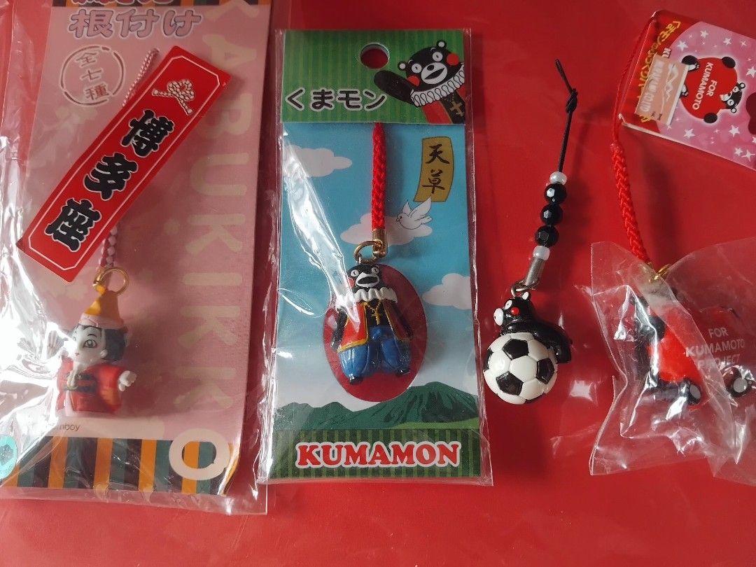 Kumamon keychain set (Category: Character Goods) located in Muntinlupa City. Submitted by hiedyofilada7 (Listing ID 1415312193, Image 1). Description: good condition bago pa sealed papo isa lng walsng plastic.