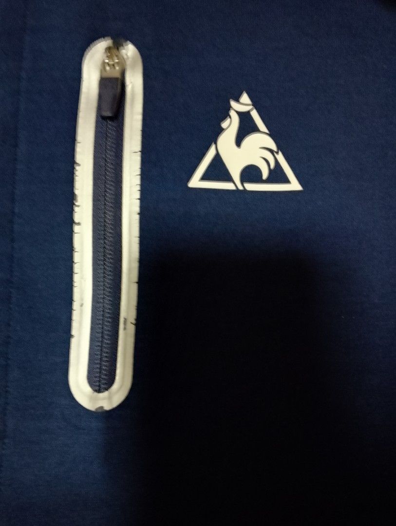 Le CoQ Sportif Varsity Jacket (Category: Coats, Jackets and Outerwear) located in Antipolo. Submitted by technothrift (Listing ID 1415373760, Image 3). Description: Good Fabric Condition Color rate : 8.5/10 Check picture for minimal Issue Dimes: 21x25.5.