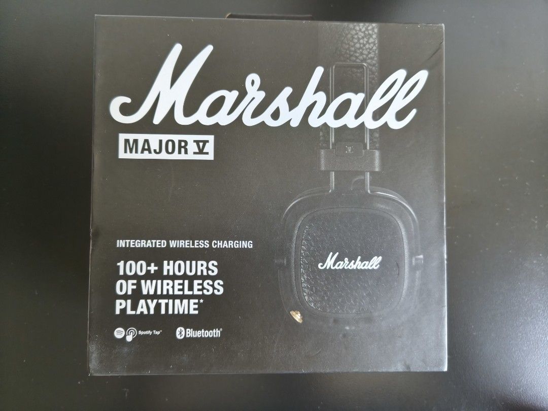 Marshall Major V Wireless Headphones - Black, Audio, Headphones ...