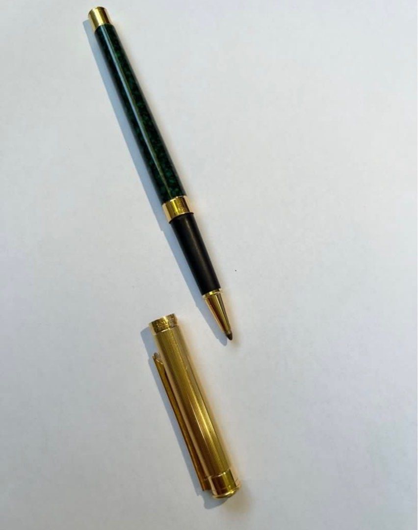 Montblanc Green Marble Rollerball Pen (Category: Stationery & School Supplies) located in Roxas City. Submitted by sherien22 (Listing ID 1415251284, Image 3). Description: - Montblanc rollerball pen - Green marble pattern - Gold accents and cap - Black grip section - Gold-colored tip Very low than the market price - Classic writing instrument.