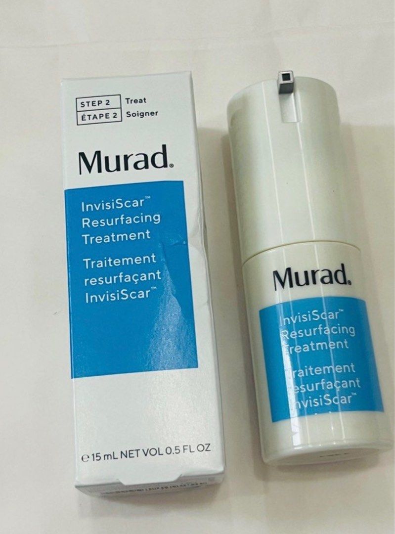 MURAD INVISISCAR RESURFACING TREATMENT 15ML (Category: Face Care) located in San Juan City. Submitted by cashfrancefashioncosmetics_ph (Listing ID 1415429795, Image 1). Description: ‼️MURAD INVISISCAR RESURFACING TREATMENT 15ML 3slots.