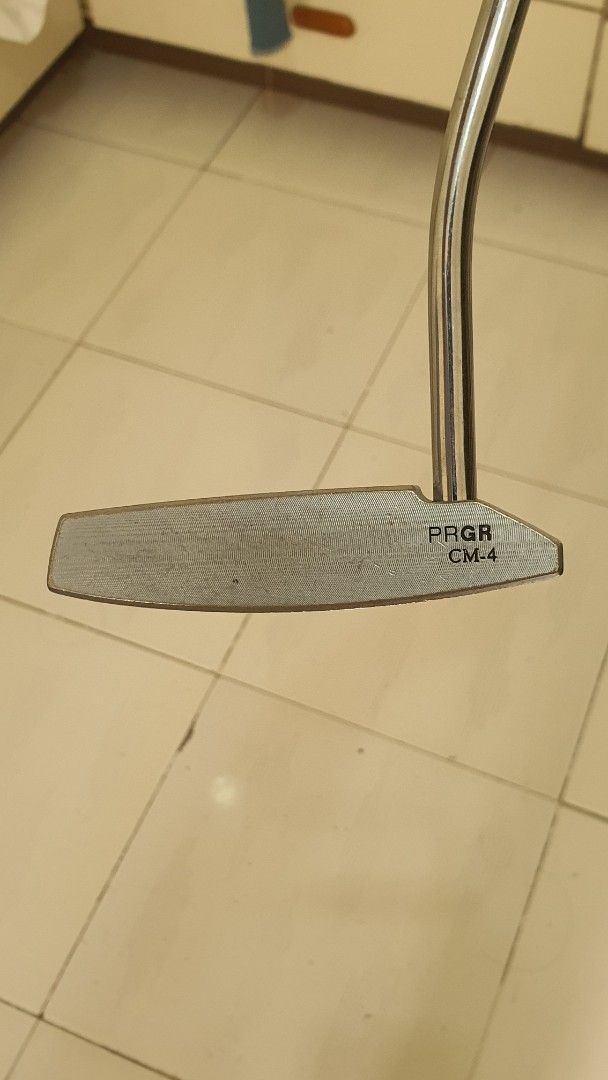 PRGR CM-4 data putter (Category: Golf) located in Davao. Submitted by palo_finds_dvo (Listing ID 1415348655, Image 1). Description: PRGR CM-4 data putter Blade type 34 length Stock shaft Stock grip.