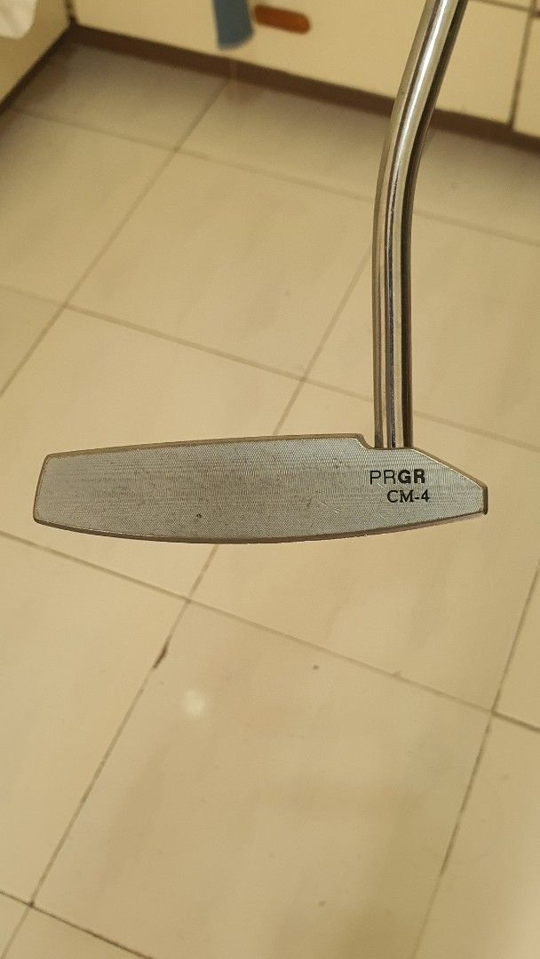 PRGR CM-4 data putter (Category: Golf) located in Davao. Submitted by palo_finds_dvo (Listing ID 1415348655, Image 2). Description: PRGR CM-4 data putter Blade type 34 length Stock shaft Stock grip.