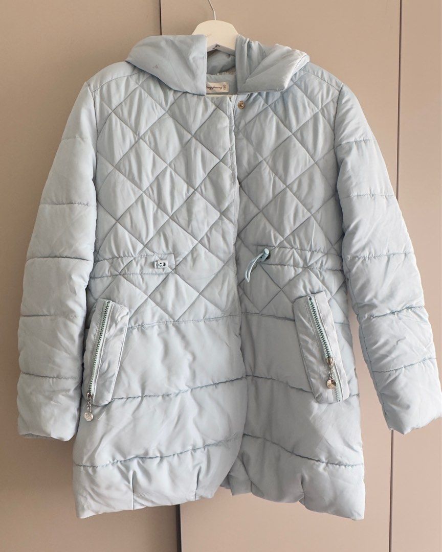 Puffer Jacket (Category: Coats, Jackets and Outerwear) located in Makati City. Submitted by clothique.ph (Listing ID 1415394857, Image 2). Description: - Like nee condition - Light blue in color - Firs to small size Purpose of selling: declutter.