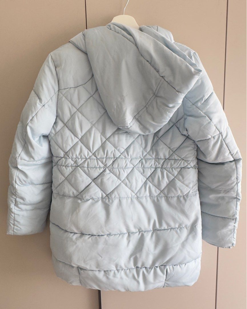 Puffer Jacket (Category: Coats, Jackets and Outerwear) located in Makati City. Submitted by clothique.ph (Listing ID 1415394857, Image 3). Description: - Like nee condition - Light blue in color - Firs to small size Purpose of selling: declutter.