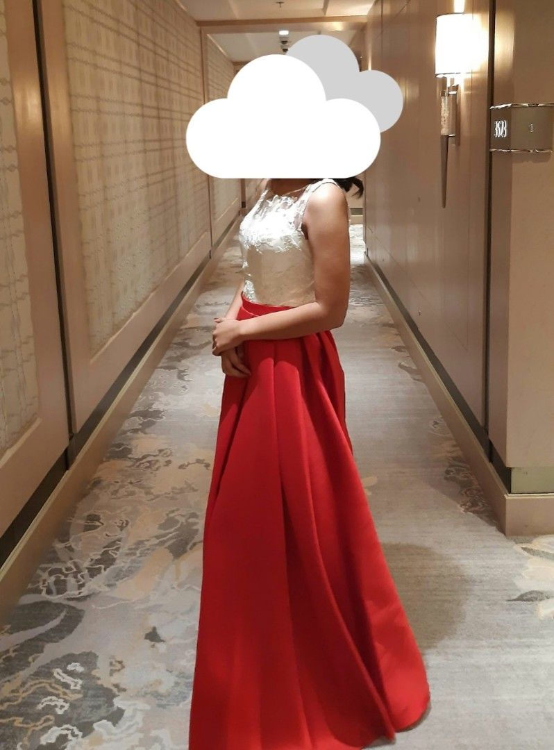 Red Designer Long Gown (Category: Dresses) located in Paranaque City. Submitted by aerithblooms (Listing ID 1415404628, Image 3). Description: .