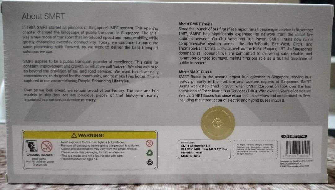 SMRT Train and Bus Model Set, Hobbies & Toys, Toys & Games on Carousell