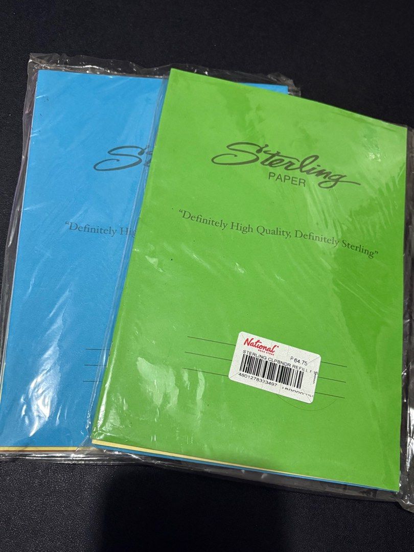 Sterling Filler Notebooks (Category: Stationery & School Supplies) located in Marikina City. Submitted by minimalismic_ (Listing ID 1415374917, Image 1). Description: 9 fillers for Php 100. .