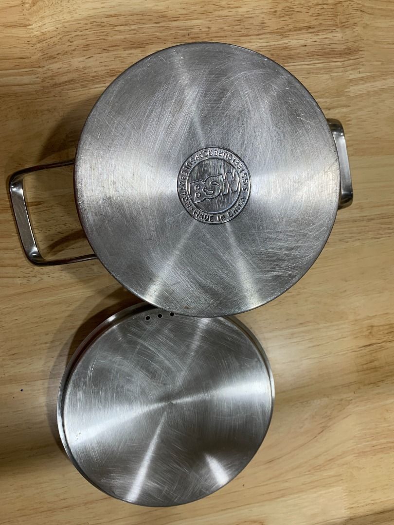 ❗️SALE❗️Total Kitchenware 18cm Full Stainless Casserole (Category: Cookware & Accessories) located in Cavite. Submitted by rwyanewade39874 (Listing ID 1415358632, Image 2). Description: Total Kitchenware 18cm Casserole Korea made Gas electric induction Full stainless lid Makapal Matibay minimal signs of usage.