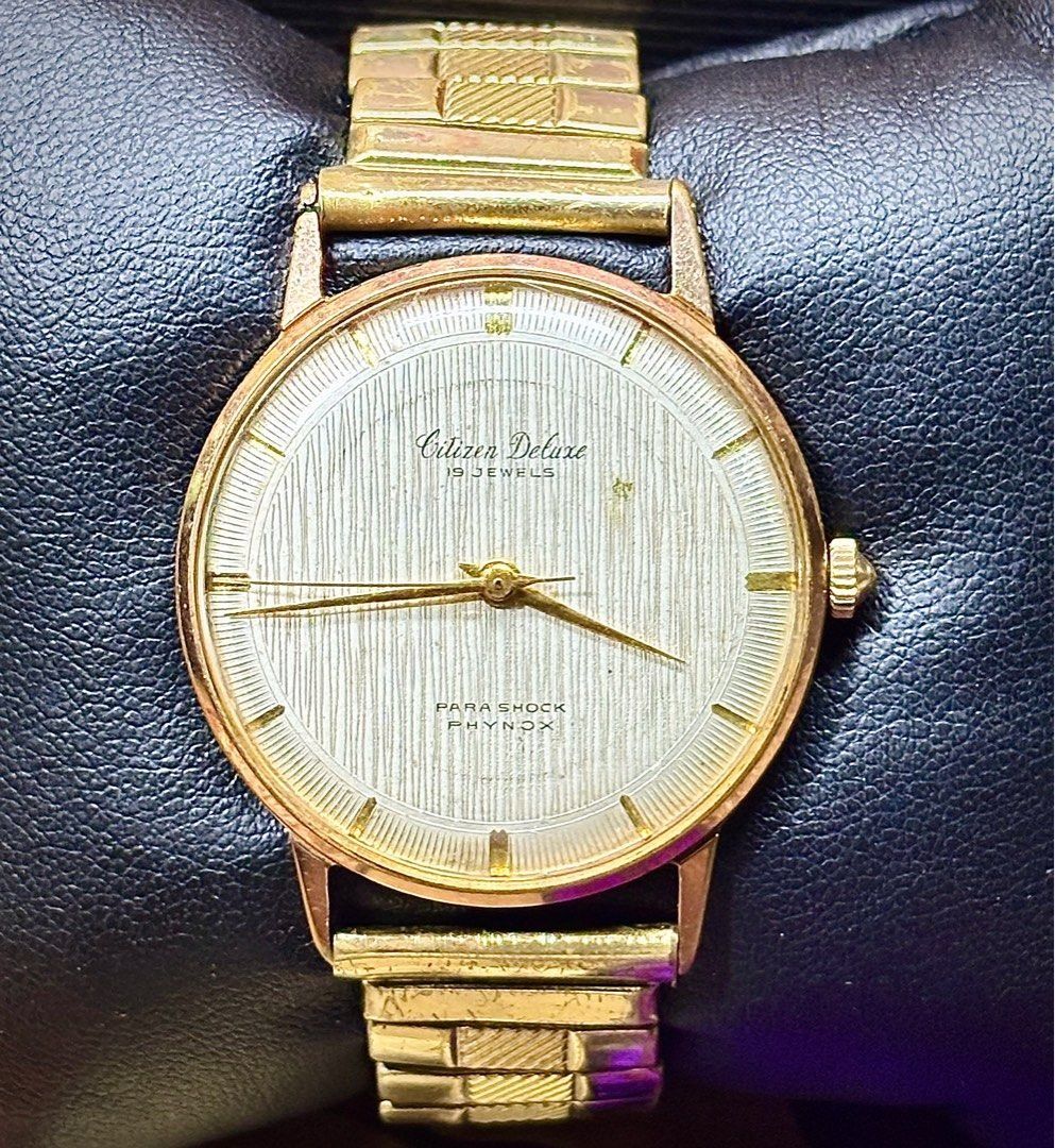 Vintage Citizen Deluxe - Hand-Winding with Raining Dial (Category: Accessory Holder, Box & Organizers) located in Caloocan City. Submitted by stylecuratorph (Listing ID 1415263306, Image 1). Description: Vintage Citizen Deluxe - Hand-Winding with Raining Dial This Vintage Citizen Deluxe from June 1959 is a significant piece in Citizen's history. Featuring the iconic raining dial, this watch combines classic elegance with innovative features, incl