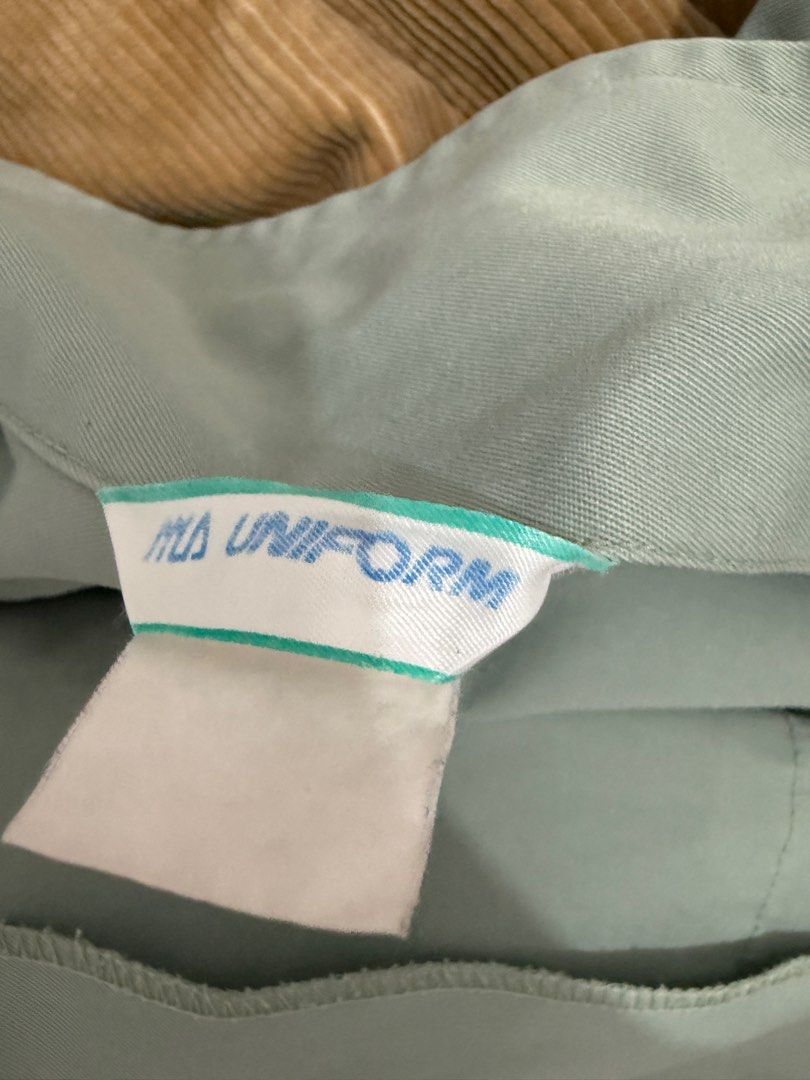 Vintage Japanese Workwear Komatsu Forklift Jacket (Category: Coats, Jackets and Outerwear) located in Marikina City. Submitted by throwaway777_ (Listing ID 1415375037, Image 3). Description: - Light green jacket - Embroidered with "Komatsu Forklift" on the front - Two front pockets - Zipper closure - Green stripes on front pockets - Brand: M UNIFORM Boxy and cropped Forklift Certified✅.