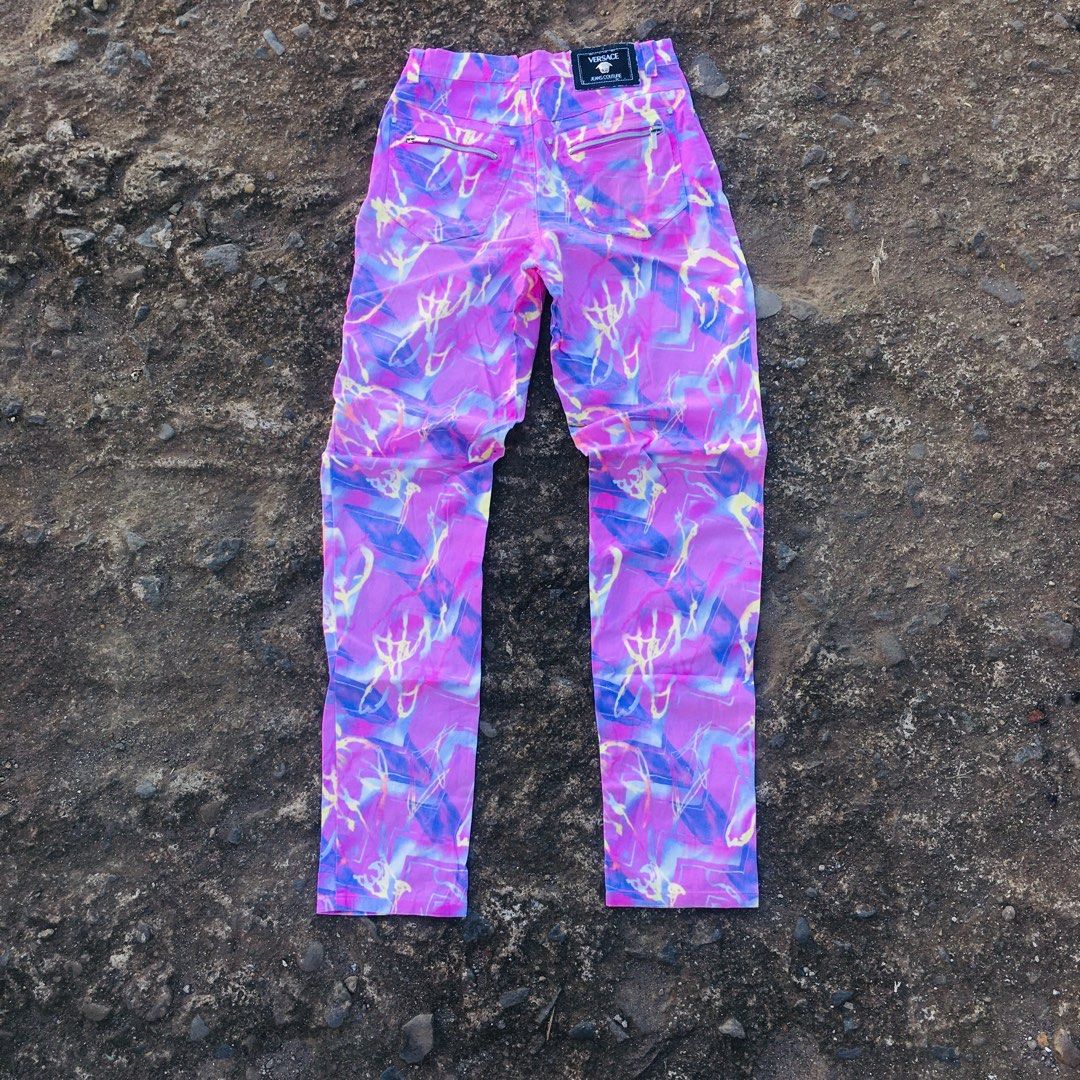 VERSACE - JEANS COUTURE (VINTAGE) (Category: Luxury Apparel) located in Bacolod City. Submitted by mic_moneyyyyy (Listing ID 1415238092, Image 1). Description: VERSACE - JEANS COUTURE (VINTAGE) Size : Tagged as 30 Width : 30 Length : 44 Leg hole : 7 Condition : Excellent Flaws : Need wash only Also Lampo underzip engrave.