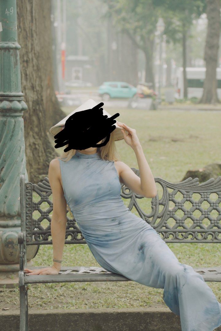 ZARA: Blue Sleeveless Maxi Dress (Pre-Loved) (Category: Dresses) located in Makati City. Submitted by avalanche18 (Listing ID 1415247744, Image 2). Description: - Blue sleeveless maxi dress - High neckline - Form-fitting silhouette - Subtle tie-dye design - Lightweight and comfortable - Suitable for casual or special occasions.