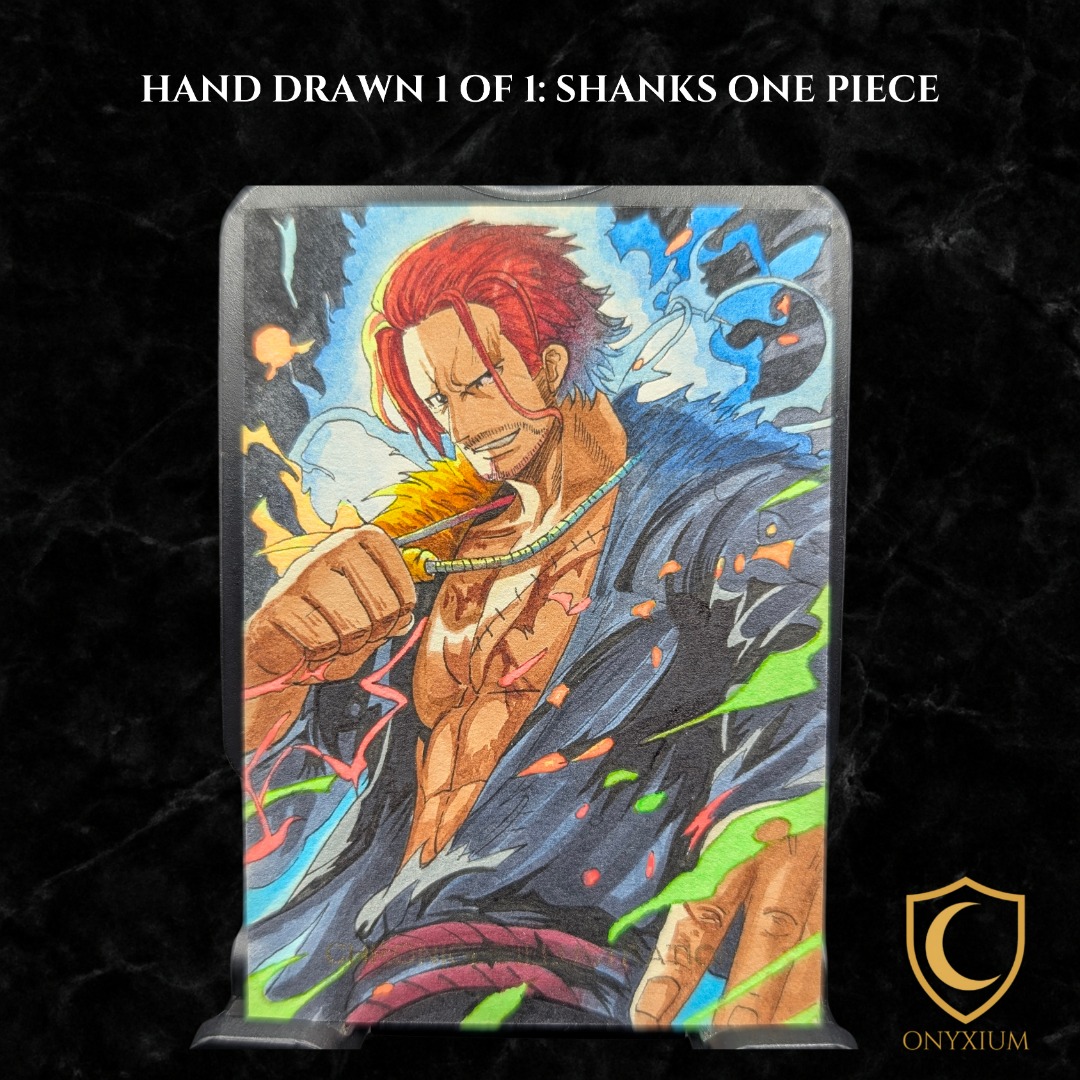 1 of 1 Hand Drawn Card/手绘卡 - Shanks One Piece (UV), Hobbies & Toys ...