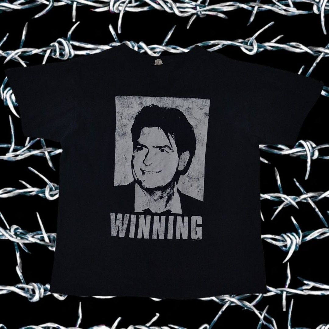 2011 "WINNING" Charlie Sheen Tee (Category: Tshirts & Polo Shirts ) located in Caloocan City. Submitted by barbed.vtg (Listing ID 1415555468, Image 1). Description: Carlos Irwin Estévez, known professionally as Charlie Sheen, is an American actor. He is known as a leading man in film and television. Sheen has received numerous accolades including a Golden Globe Award as well as nominations for four Primetime Emmy Awards and three Screen Actors Gu