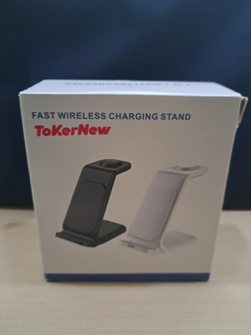 3-in-1 Magnetic Charger (Category: Chargers) located in Manila. Submitted by jmlim159 (Listing ID 1415526620, Image 3). Description: 3-in-1 ToKer New Magnetic Charger 1. Magsafe Charger (for Samsung, Apple, or other Magsafe phones) 2. SAMSUNG watch charger (♦️NOT FOR APPLE WATCH♦️) 3. Wireless charging for earphones Color: Black ✅️Included in box is USB to USB-C cable. No adapter included ✅️Used only 1x for Magsafe charger ✅️RFS: bought by mistak