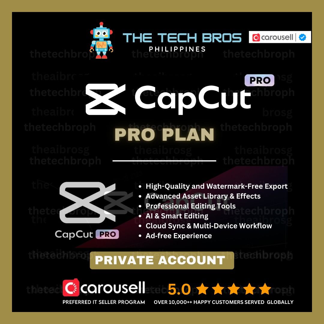 🔥 Capcut Pro Subscription | Monthly/Yearly Gift Card🔥 (Category: Software) located in Manila. Submitted by thegamebroph (Listing ID 1415533317, Image 1). Description: 🔥 FEATURES OF CAPCUT PRO🔥 ✅High-Quality and Watermark-Free Export ✅Advanced Asset Library & Effects ✅Professional Editing Tools ✅AI & Smart Editing ✅Cloud Sync & Multi‑Device Workflow ✅Ad‑free Experience ---------------------------------------------------------------------- 🔥 P