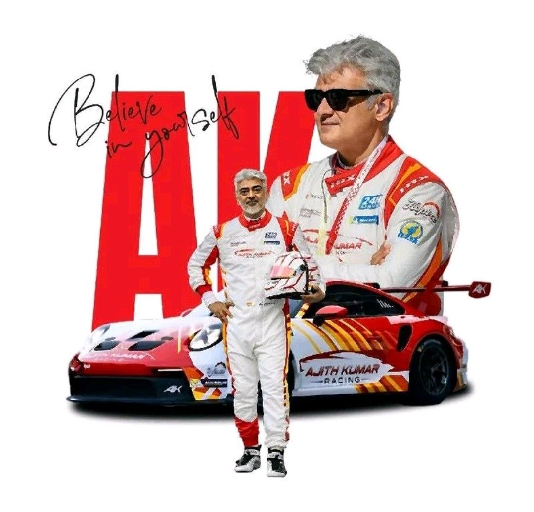 Ajith Kumar Racing T-Shirt, Men's Fashion, Tops & Sets, Tshirts & Polo ...