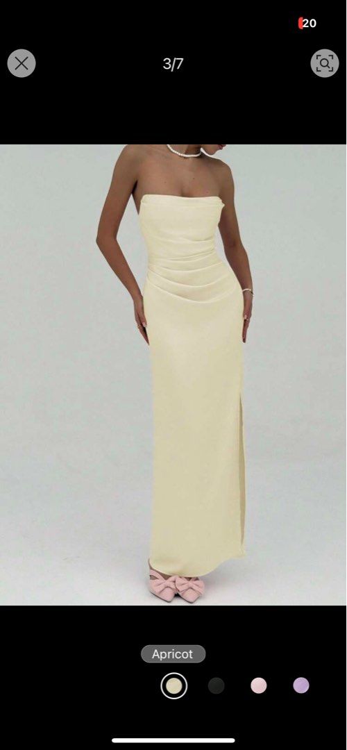 aloruh elegant dress shein (Category: Dresses) located in Valenzuela. Submitted by ally.declutter (Listing ID 1415621280, Image 1). Description: sinukat lang, back up dress for grad kung di bagay yung isa but it looks flattering alsooo !!! .