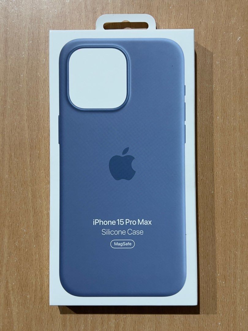 Apple iPhone 15 Pro Max Silicone Case - Blue, Mobile Phones & Gadgets ...
