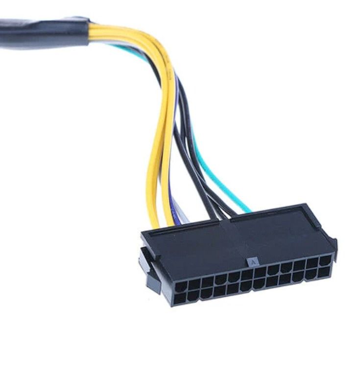 ATX 24pin to 8pin Power Supply Cable (Category: Desktops) located in Caloocan City. Submitted by jianrightnow (Listing ID 1415545975, Image 3). Description: ATX 24pin to 8pin Power Supply Cable High quality converter cable, sturdy and convenient to use. Supports 1000W power supply. Specification: Color: Colorful Material: Plastic & Metal Length: Approx 34cm / 1FT Wire: 18AWG, 0.18*34 copper Compatible with DELL Optiplex 3020 3046 3620 5040 7020 7