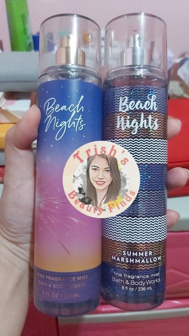 Beach Nights Old and New Packaging (Sold per bottle) (Category: Fragrance & Deodorants) located in Calamba. Submitted by TrishaL19 (Listing ID 1415616491, Image 1). Description: 1,500 each bottle..