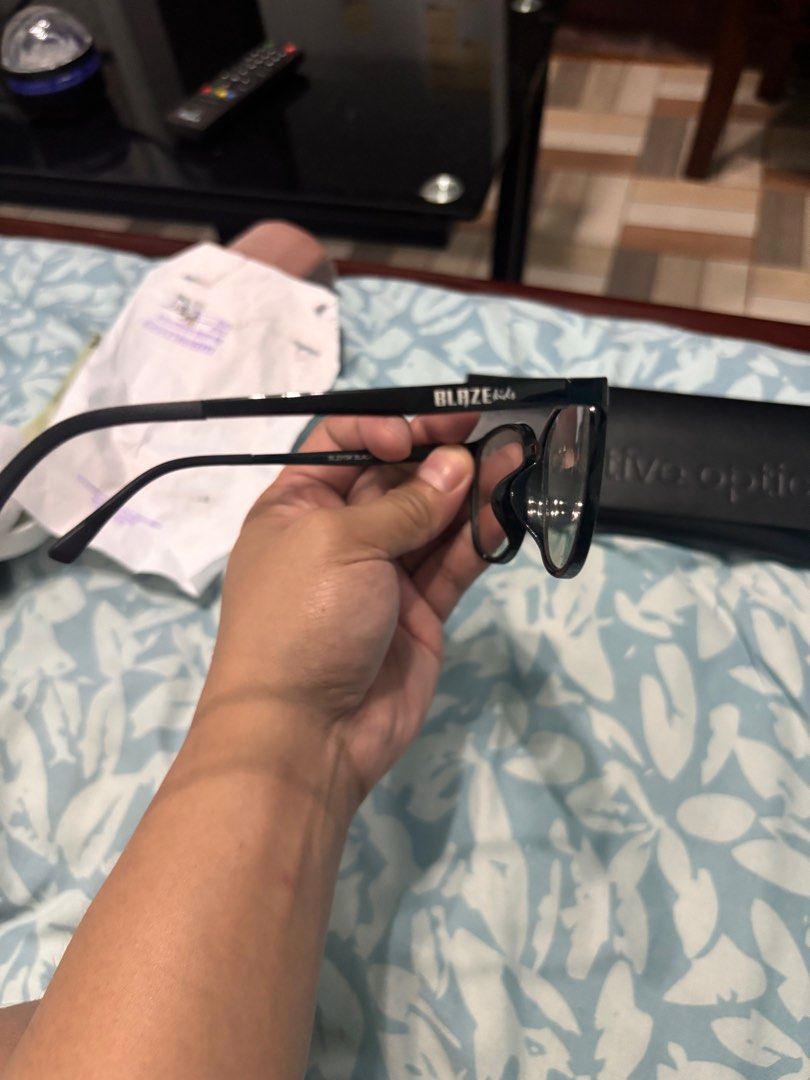 Blaze Kids Executive Optical Eyeglasses (Category: Sunglasses & Eyewear) located in Victoria. Submitted by eliphalez (Listing ID 1415614429, Image 3). Description: - Black Blaze Kids eyeglasses - Includes black case from Executive Optical - Frame width: 13 cm - Lens width: 2 cm - Suitable for adult -with anti rad -65grade -photo chromic lens With freebie frame issue tanggal ung metal nose pad bought din sa EO.