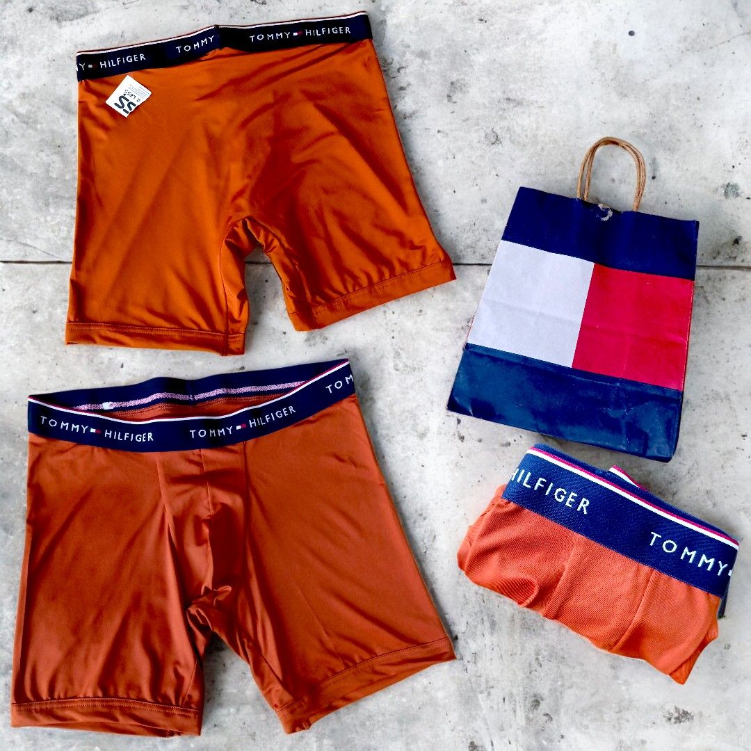 BOXER BRIEF, TOMMY HILFIGER BOXER BRIEF MEDIUM (Category: Underwear) located in Taguig. Submitted by usa_dibs (Listing ID 1415490286, Image 2). Description: Authentic TOMMY HILFIGER BOXER BRIEF MEDIUM 1 PIECE only COLOR: RUST BRAND NEW BOUGHT IN USA STORE PAPER BAG AVAILABLE note: this is the actual picture. you may ask for more waistline: 15 inches height: 12.5 inches Made in Haiti.