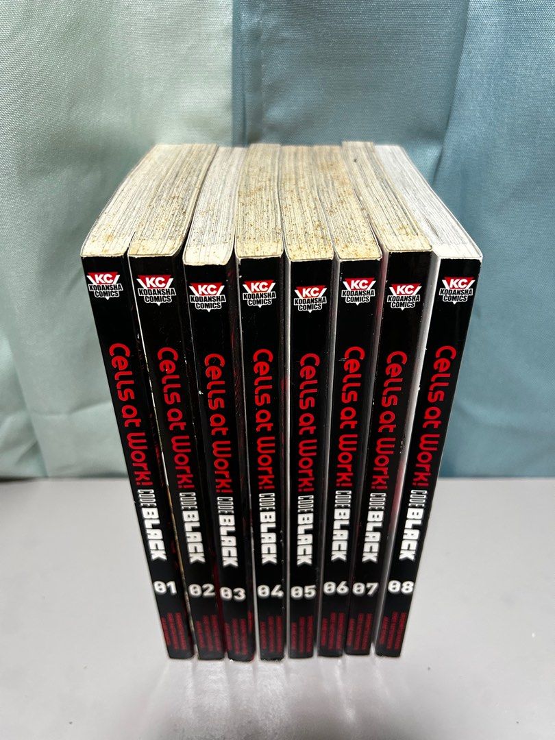 Cells at Work! CODE BLACK Vol. 1–8 (Complete Set) (Category: Comics & Manga) located in Dumaguete. Submitted by bunchings.books (Listing ID 1415550911, Image 2). Description: 📚 Cells at Work! CODE BLACK Vol. 1–8 (Complete Set) 🩸 Kodansha Comics | English | 18+ ✨ Details • Complete set: Volumes 1 to 8 • Lightly used, all pages intact • No tears, no missing pages • Spines and covers in good condition 📌 Condition note • Some natural yellowing on 
