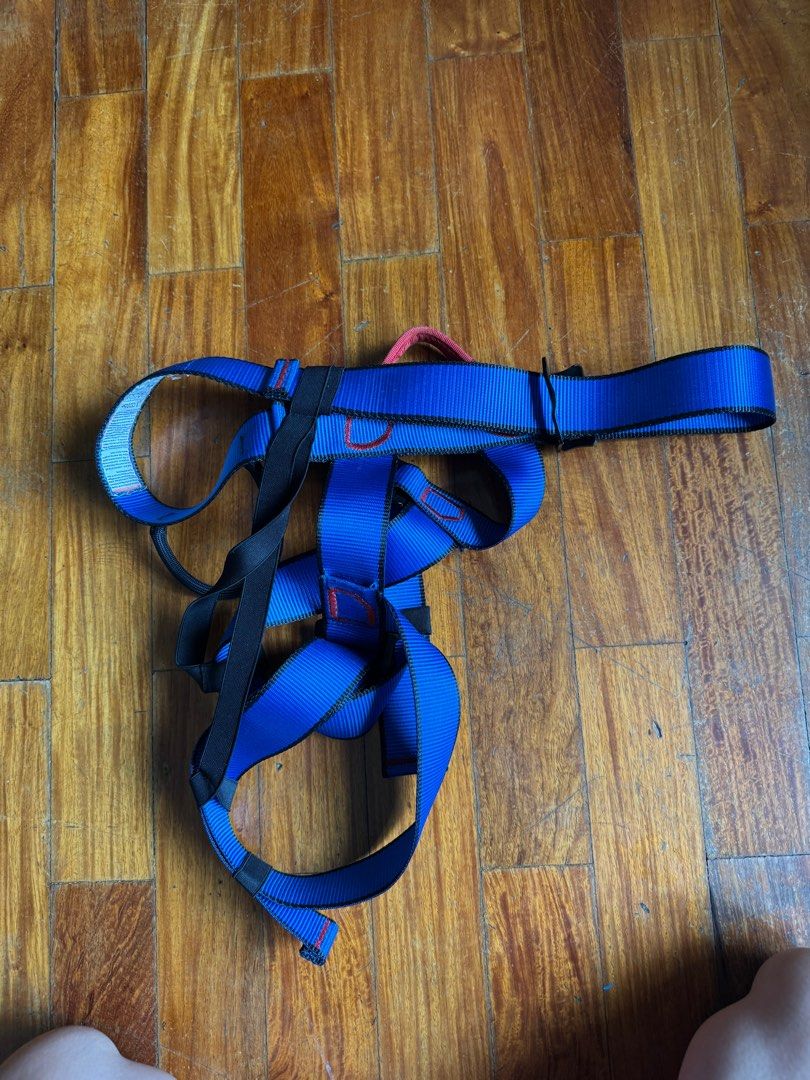 Xinda Climbing Harness (Category: Sports & Fitness Nutrition) located in Pasig City. Submitted by paulinestarfish (Listing ID 1415476892, Image 2). Description: - Adjustable straps - Red loop at the top.