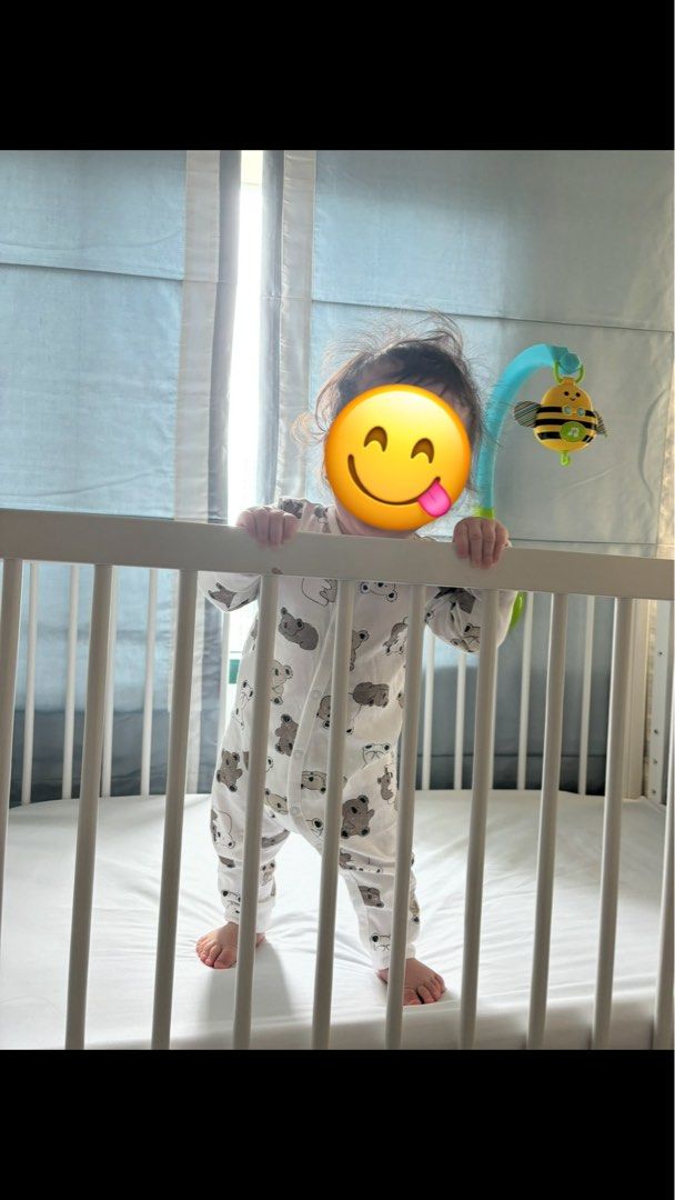 Cuddle Bug Baby Crib (Mattress included) (Category: Cots & Cribs) located in Muntinlupa City. Submitted by jeff_s (Listing ID 1415606967, Image 3). Description: - White baby crib - Includes mattress - With wheels for easy movement - Suitable for infants or babies up to 2 years - can be converted to bed extension when you put down the railing - Ready to use Original value: 18,000 Reason for selling: my baby is over 2 years old already and is outgr