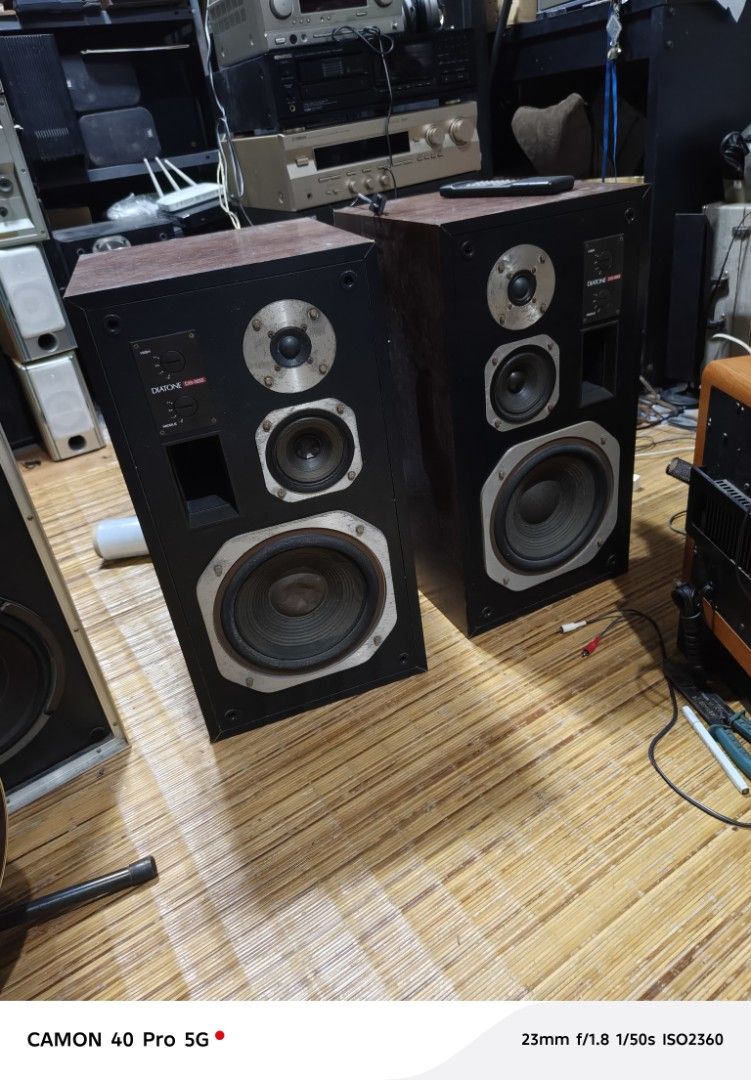 Diatone 3way floor, stand speaker (Category: Soundbars, Speakers & Amplifiers) located in San Pedro. Submitted by tristanjapansurplus (Listing ID 1415622476, Image 1). Description: selling Diatone 3way floorstand Speaker DS-32B 80 Watts 6 ohms 91 db came in Japan 1 tweeter rewind all goods 09915252285 located@ San Pedro laguna.