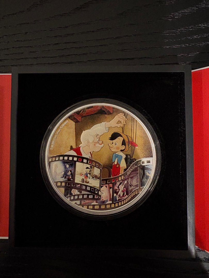 Disney Pinocchio 3oz Silver Collectible Coin, Hobbies & Toys ...