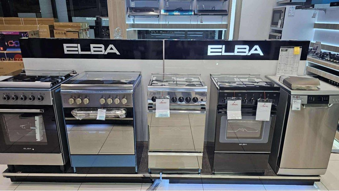 ELBA COOKING RANGE (Category: Cookers) located in Quezon City. Submitted by annys.online (Listing ID 1415593759, Image 2). Description: ELBA COOKING RANGE Vxx950df Srp 140,000 Cash 132,500 Exx-969 df Srp 115,660 Cash 109,000 Ex-965 VM Srp 125,000 Cash 119,000 Exw-950 fg Srp 129,000 Cash 114,500 Cbx-942 df Srp 88,000 Cash 83,200 S61x641/ig Srp 50,000 Caah 45,600 S61x40if Srp 50,000 Cash 47,600 Cxx-664 iml Srp 110,000 Cash 104,500 E5531-fg2bk Srp 2