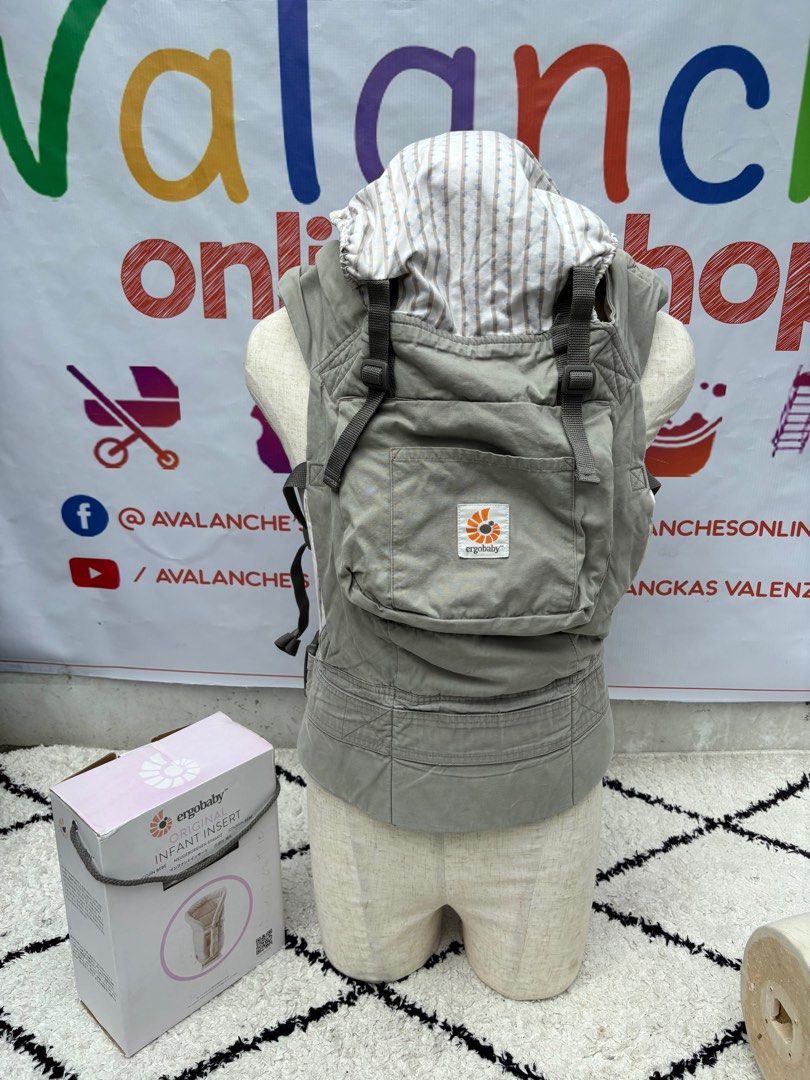 Ergobaby Original With infant insert (Category: Carriers & Slings) located in Manila. Submitted by avalanchesonlineshopmainacount (Listing ID 1415501569, Image 1). Description: .