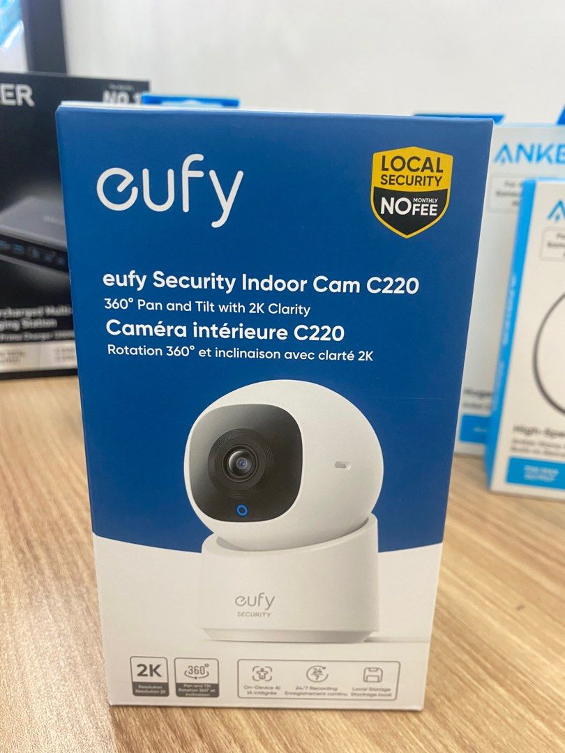 Eufy Security Indoor Cam C220 (Category: Security Systems & CCTV Cameras) located in Pasig City. Submitted by jona_german06 (Listing ID 1415464958, Image 1). Description: Original, Brand-new, and sealed 5 days store warranty and 1 year eufy warranty Cash Delivery, LBC, and same day delivery Pick-up from our store in Pasig City We accept Credit card payments ⁃ Straight ⁃ Instalment (BDO/BPI/MetroBank/HSBC/East West Bank/China Bank) Grab/ Lalamove/