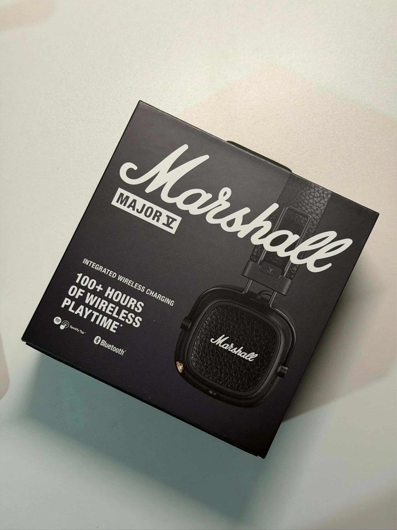 For sale Marshall major V (Category: Headphones & Headsets) located in Manila. Submitted by mk6z5s9kxw30918 (Listing ID 1415580784, Image 1). Description: - Brand new Marshall Major V headphones - Classic Marshall design - Black color - Integrated wireless charging - 100+ hours of wireless playtime.