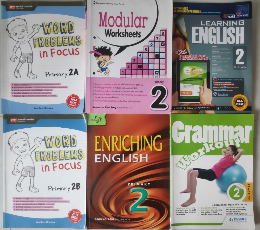 Free FOC P2 Primary 2 Math English Chinese Assessment Workbooks Book ...