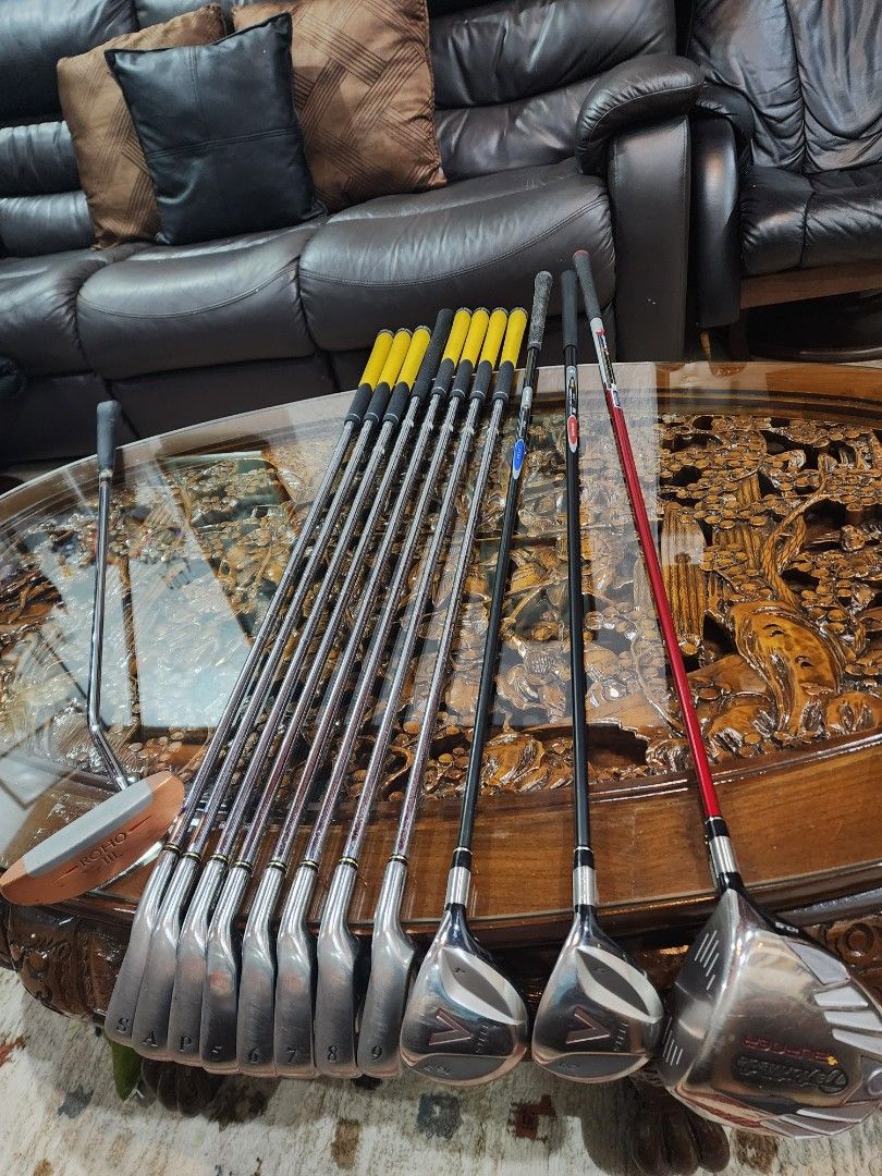 Golf Set (Category: Golf) located in Paranaque City. Submitted by manilagolfmarket (Listing ID 1415562209, Image 2). Description: For Sale Golf Set *XXIO Four Special NS Pro R flex steel shaft irons *Taylor made woods *Taylor made 10.5° driver *Taylor made putter. Bag included for only 17.3k pick up Bf Paranaque free shipping within MM..