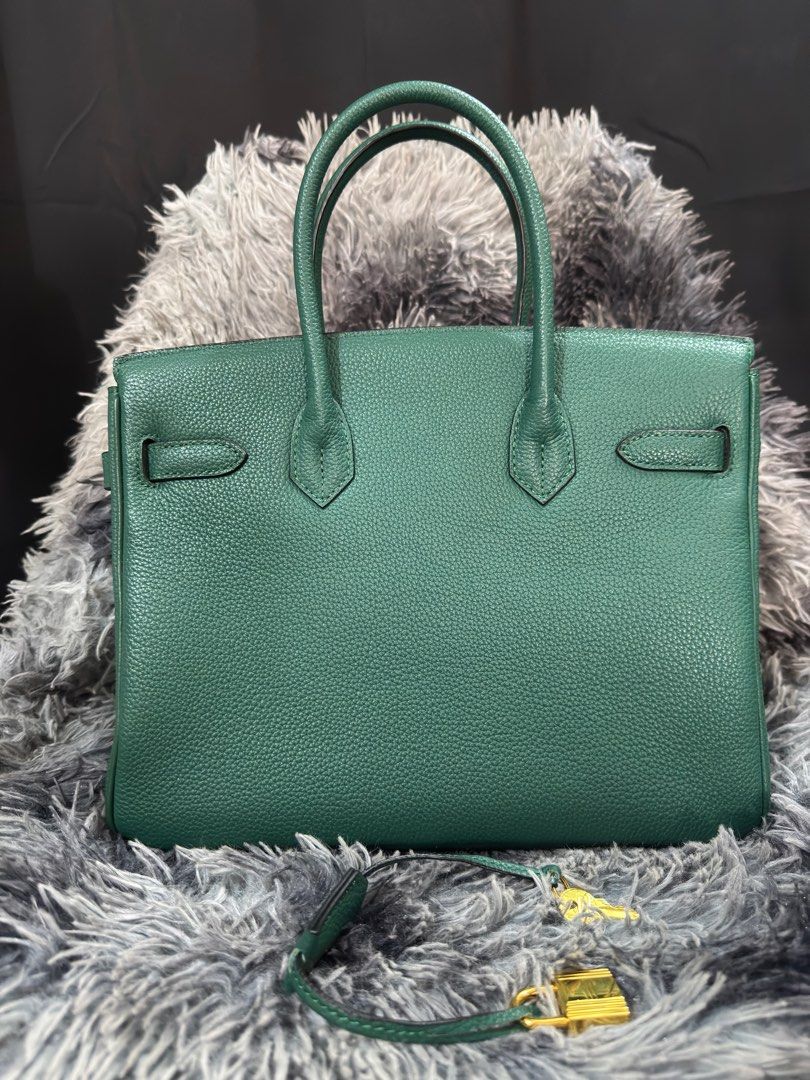 Hermes Birkin 30cm (Category: Luxury Bags & Wallets) located in Makati City. Submitted by parisa_0712 (Listing ID 1415248064, Image 3). Description: Hermes Birkin Size 30cm Togo Retourne Color Vent Vertigo With Gold Hardware Stamp X 2016 Preloved Note: Japan sourced bag so authenticity is not guaranteed. Makati/BGC Meet up.