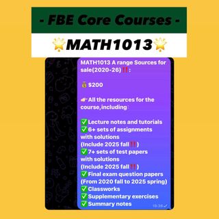 🌟FBE Core Courses🌟(2026-27) 收藏品 3
