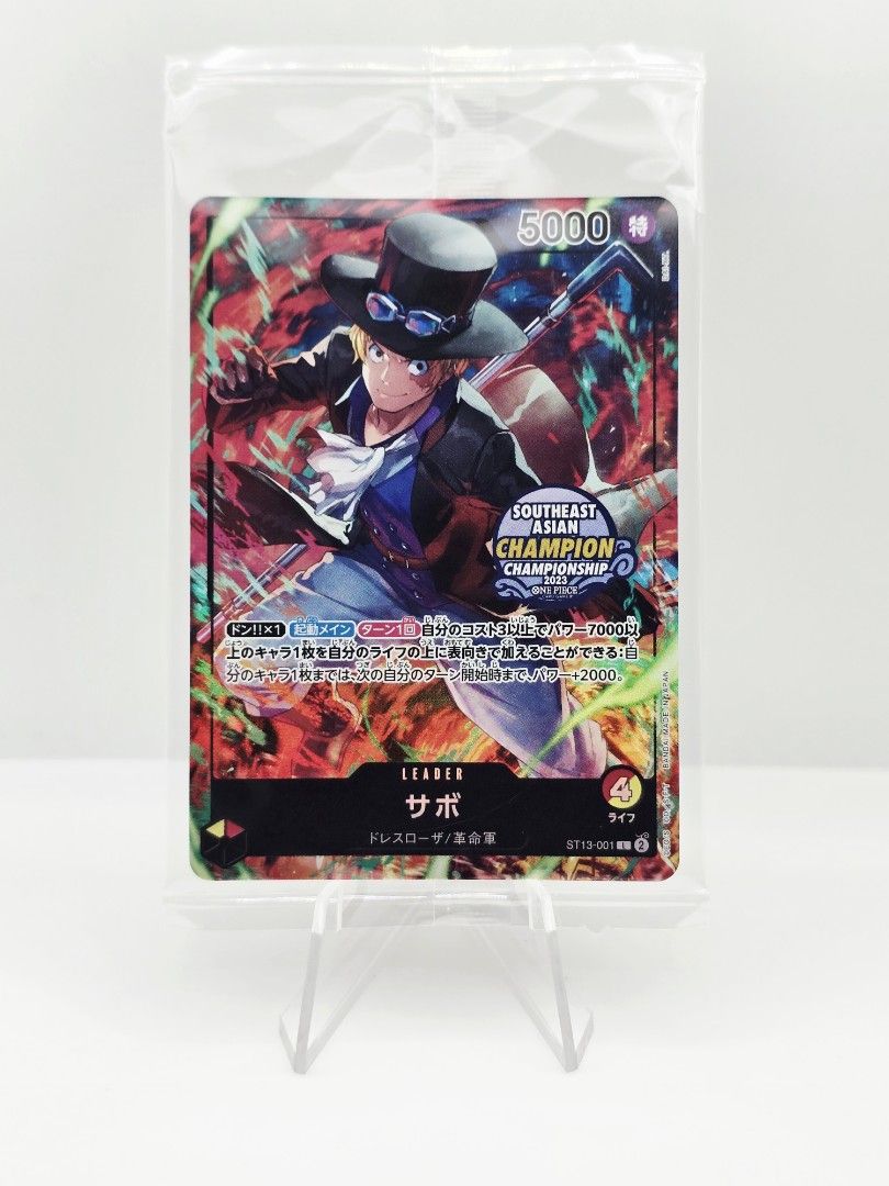 [JP] ONE PIECE TCG [SET OF 2] P-073 P | ST13-001 L SABO PROMO SOUTHEAST ...