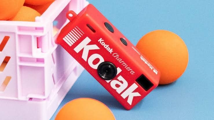 Kodak Charmera 1987 Camera red, Photography, Cameras on Carousell