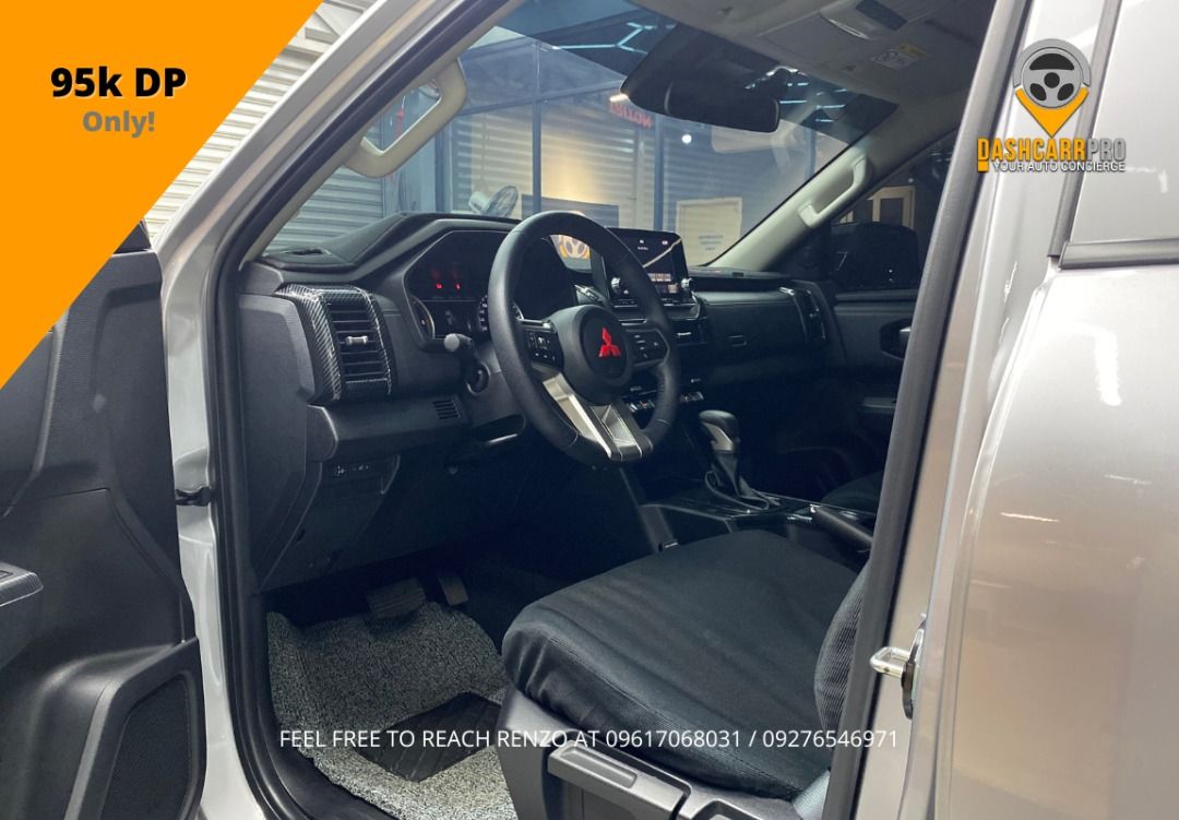 Mitsubishi Triton 4X2 Auto (Category: Used Cars) located in Manila. Submitted by dashcarrpro (Listing ID 1415479448, Image 3). Description: ‼️95k DP Only‼️ 2024 Mitsubishi Triton 4X2 Automatic 🔸All stock 🔸Blade silver metallic 🔸Well maintained unit 🔸Paddle shifter 🔸Diesel engine 🔸5 Seater pickup 🔸Fabric seats 🔸Active Stability Control 🔸BFG Tires 🔸Aftermarket rims 🔸Aftermarket exhaust 🔸Upgraded taillight 🔸Upgraded sound system 🔸Carbo